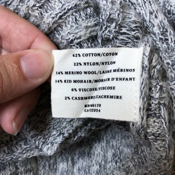 Anthropologie Gray Marled Knit Textured Sweater - Picture 5 of 6